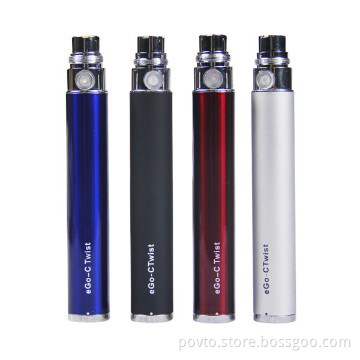 ego-c twist e cigarette with most popular ego-c twist battery 3.2~4.8v